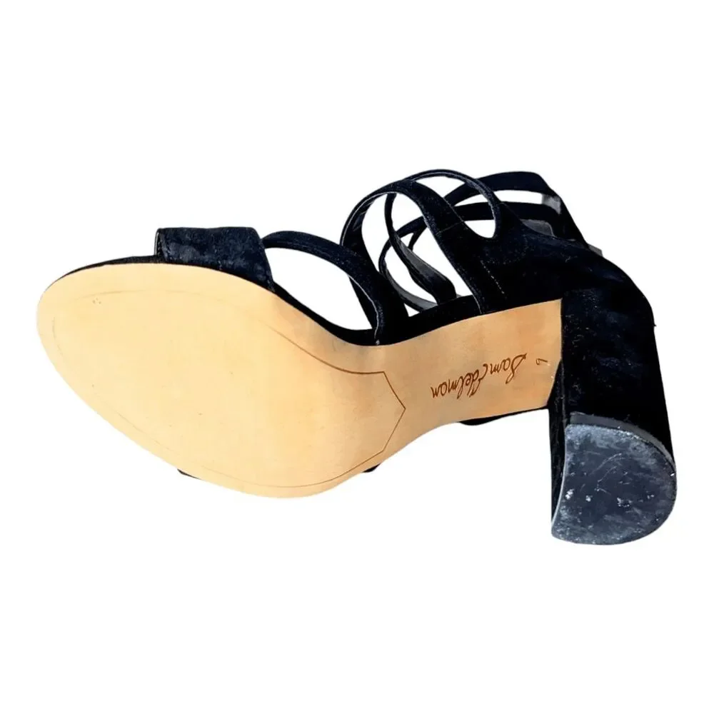 SAM EDELMAN Yasmina Black Strappy Sandals Size 7M
